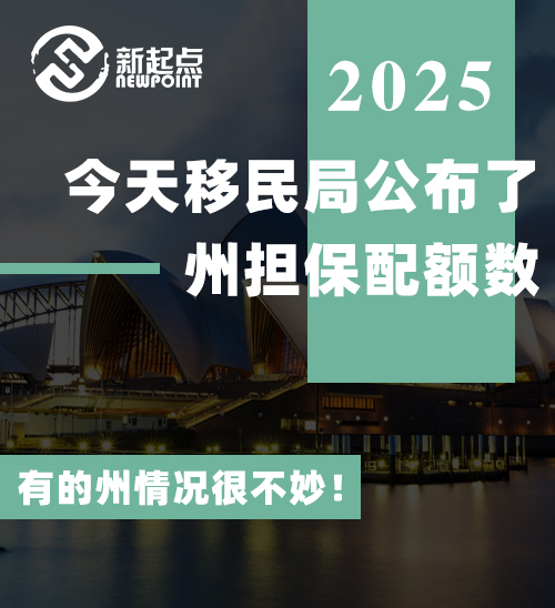 今天移民局公布了州担保配额数，有的州情况很不妙！