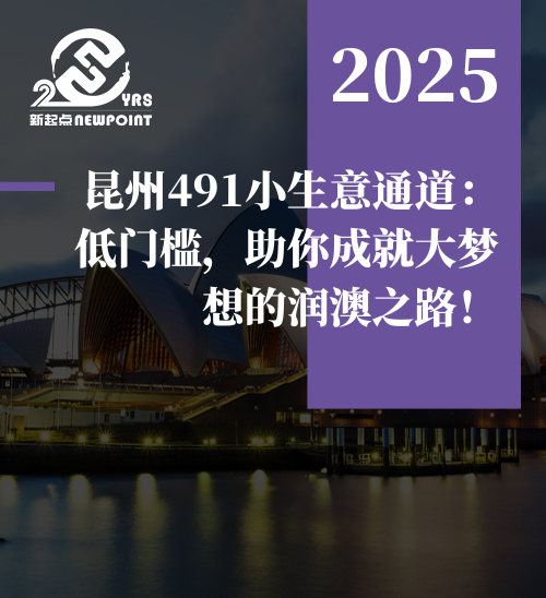 【技术移民】昆州491小生意通道：低门槛，助你成就大梦想的润澳之路！