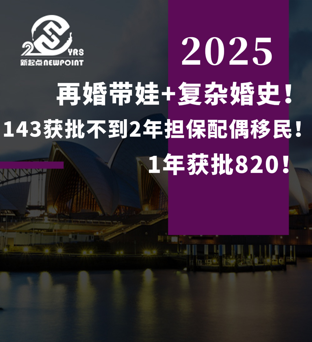 【成功案例】再婚带娃+复杂婚史！143获批不到2年担保配偶移民！1年获批820！