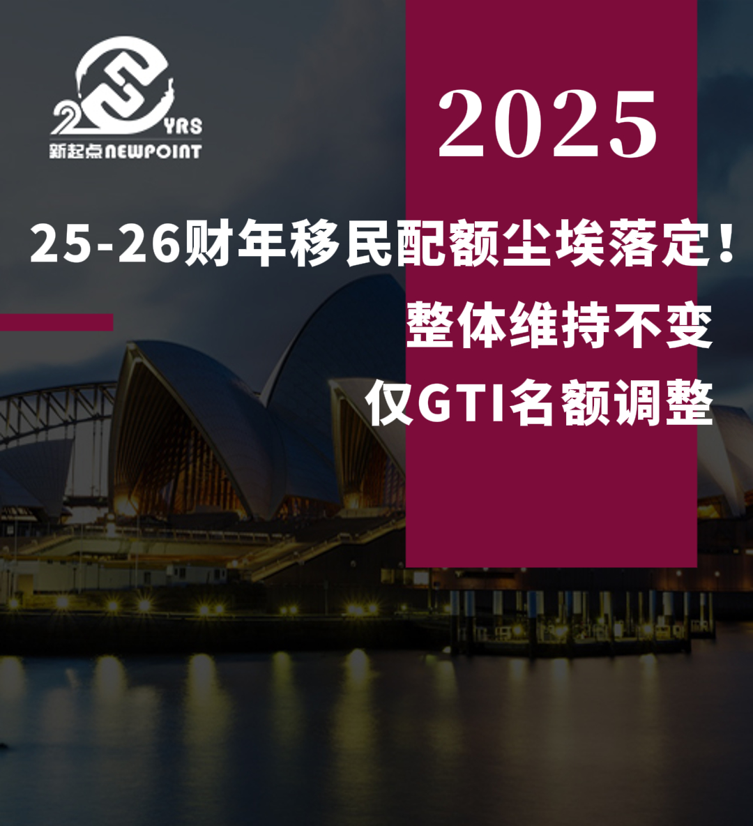 【重磅官宣】25-26财年移民配额尘埃落定！整体维持不变，仅GTI名额调整！