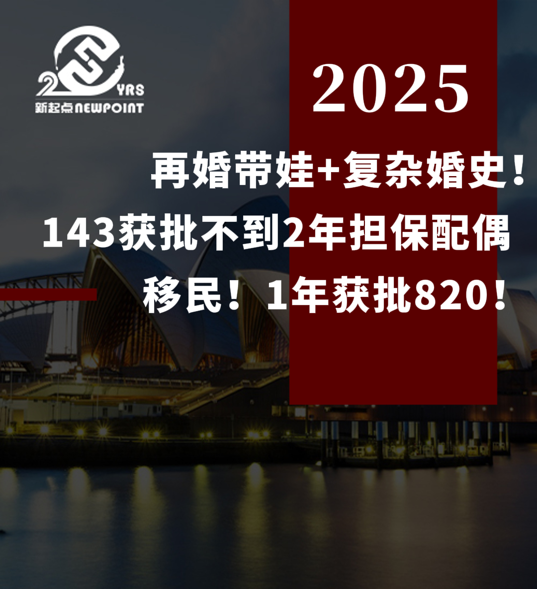 【成功案例】再婚带娃+复杂婚史！143获批不到2年担保配偶移民！1年获批820！